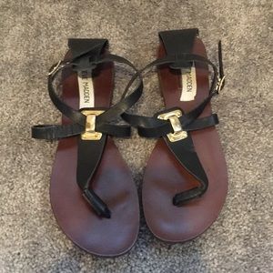 Steve Madden Black Sandals